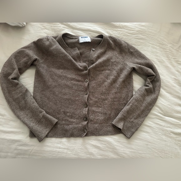 Old Navy Taupe Cardigan Sweater - Picture 1 of 3